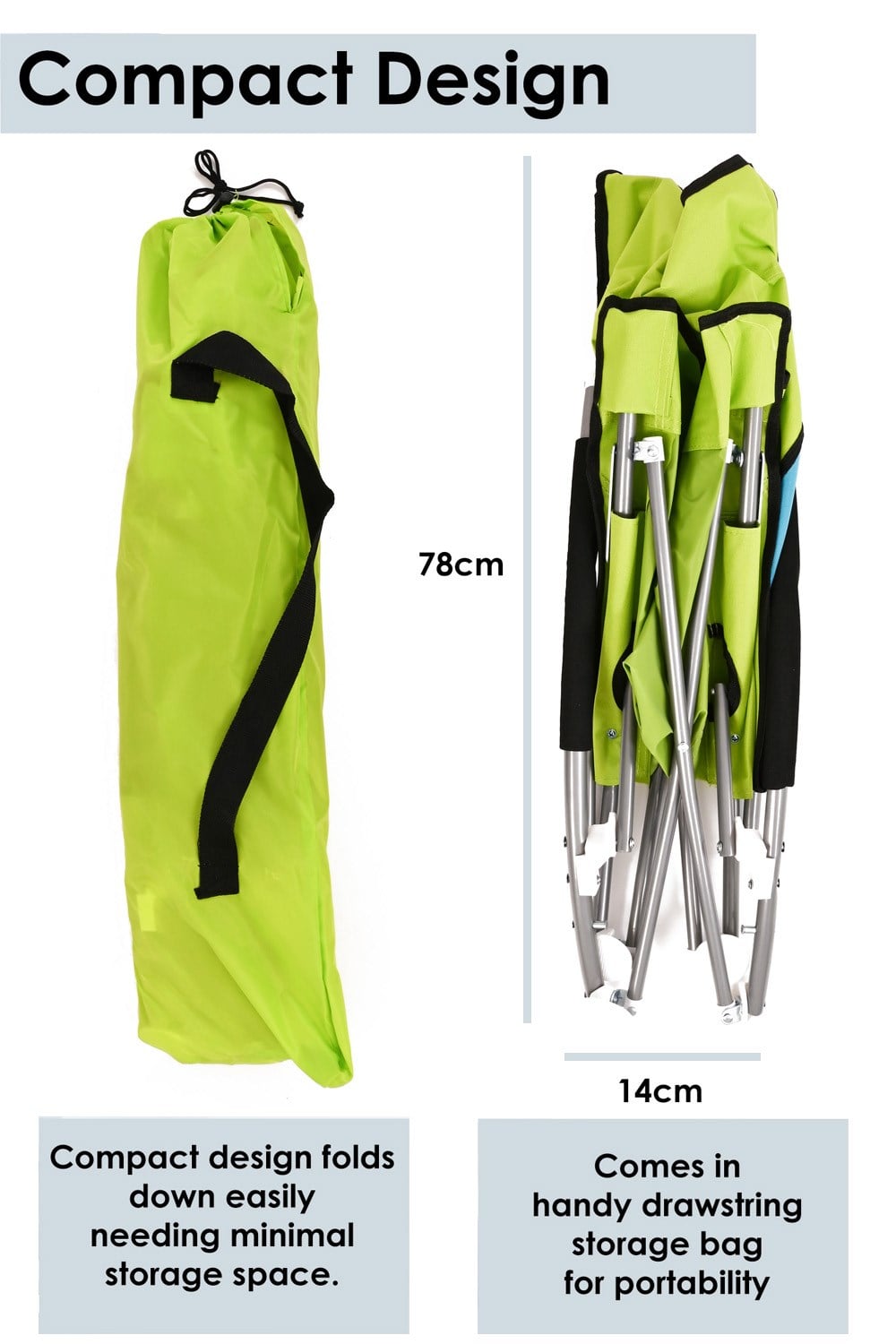  M55FEA Low Camping Chair Twin Pack
