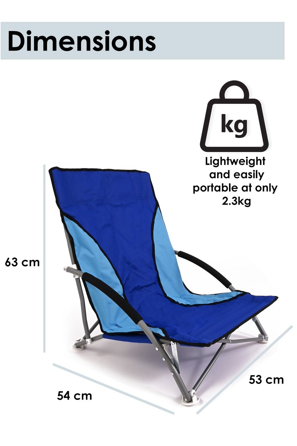  M55FEA Low Camping Chair Twin Pack