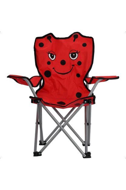  M577EE Kids Mini Folding Camping Chair Red Ladybird