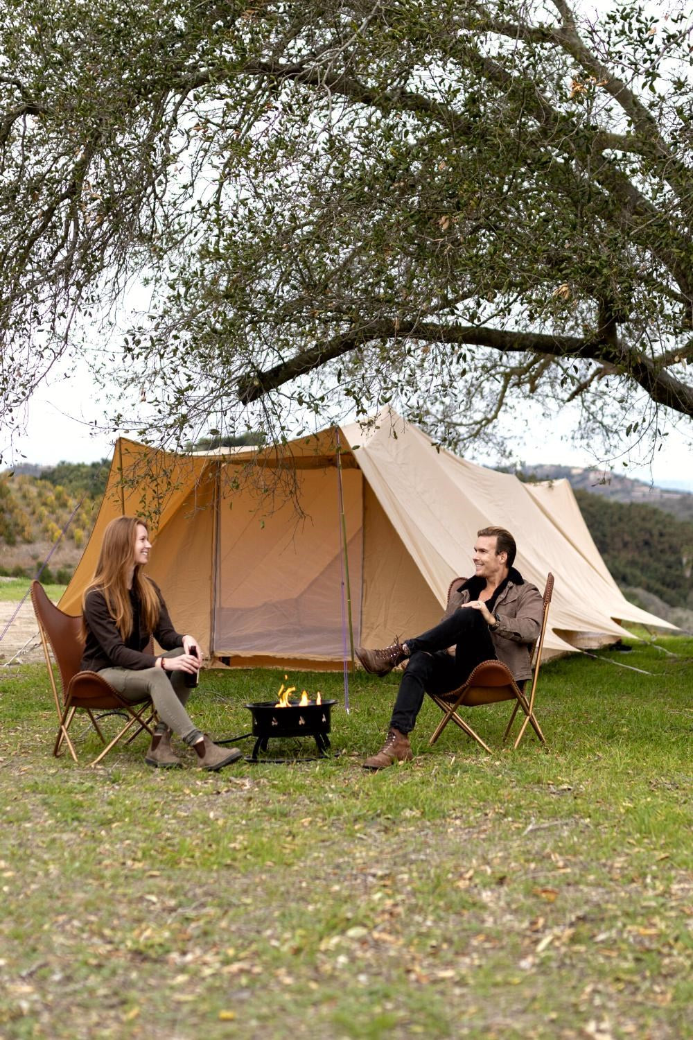  5x4m Tucana Tent Double Door Canvas 285gsm