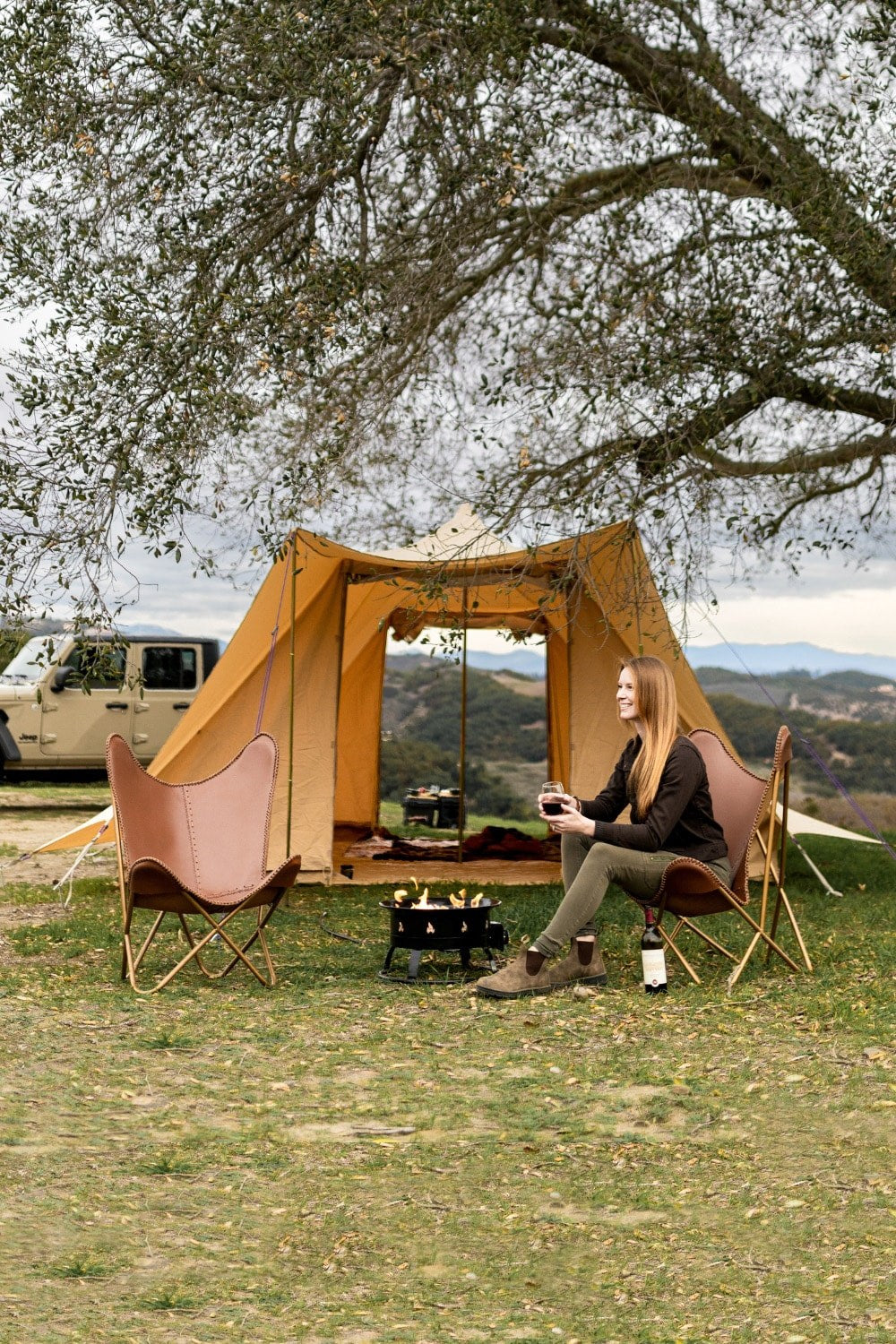  5x4m Tucana Tent Double Door Canvas 285gsm