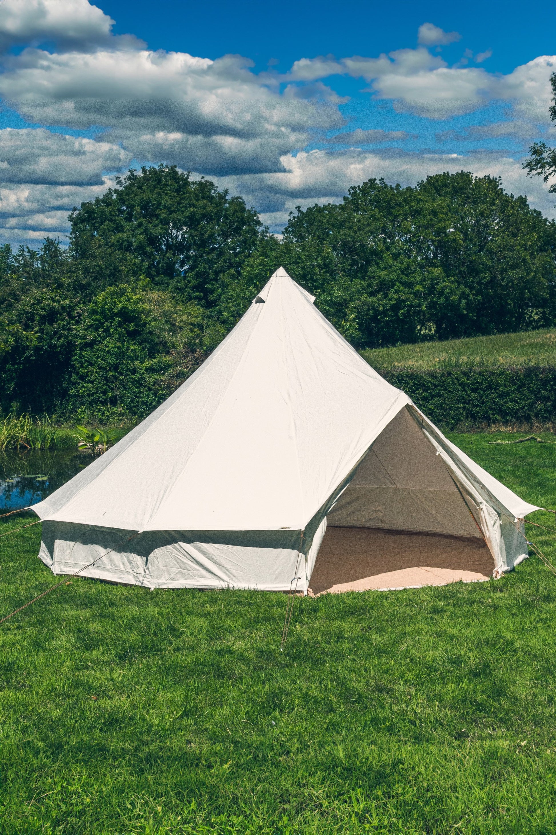  M59793 4m Polycotton Bell Tent + Zipped PVC Groundsheet