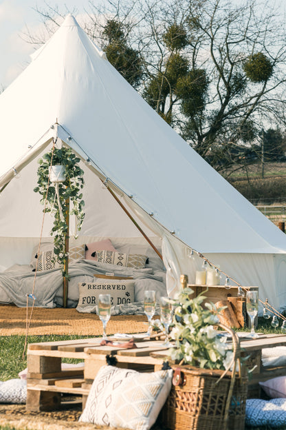  M59793 4m Polycotton Bell Tent + Zipped PVC Groundsheet
