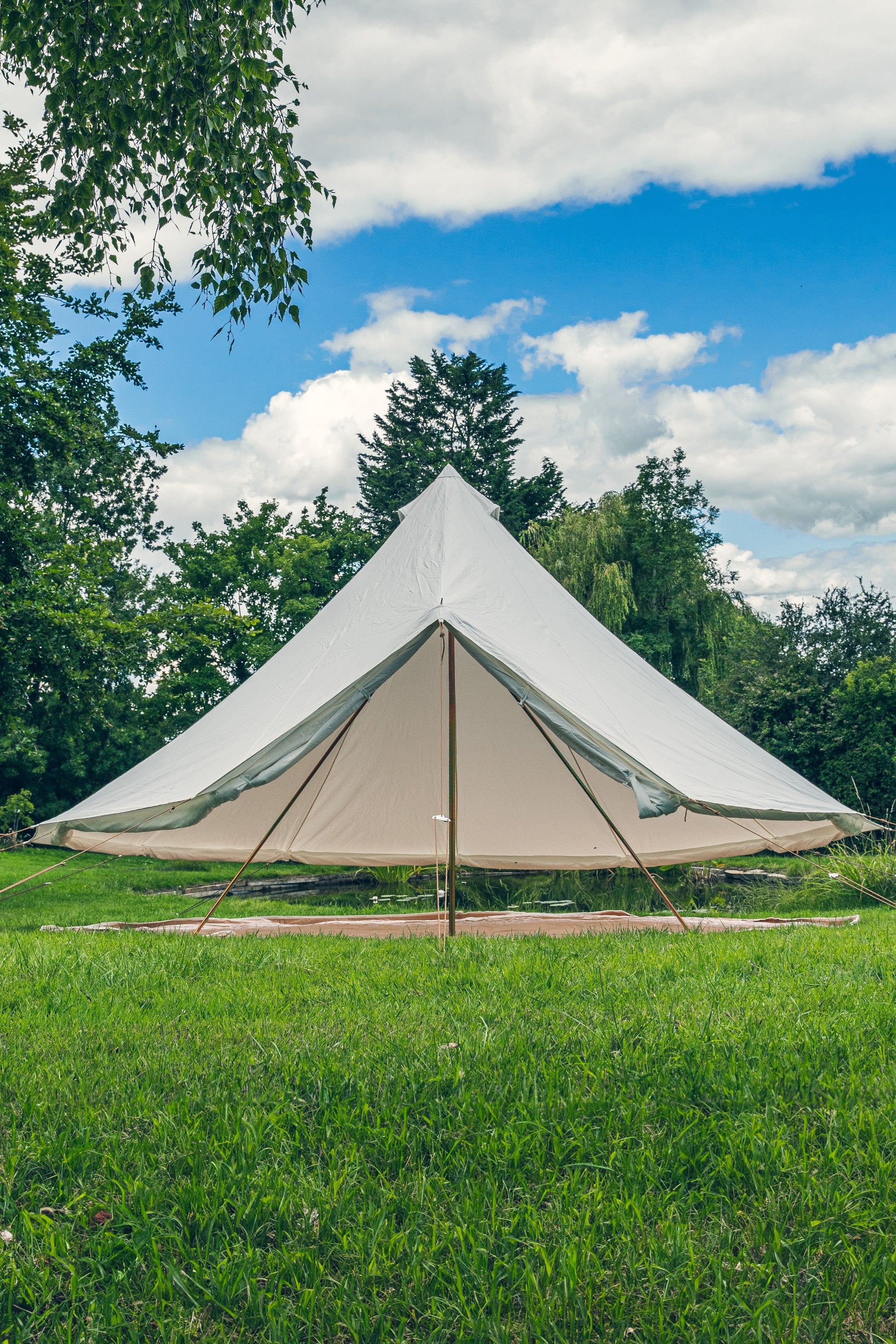  M59793 4m Polycotton Bell Tent + Zipped PVC Groundsheet