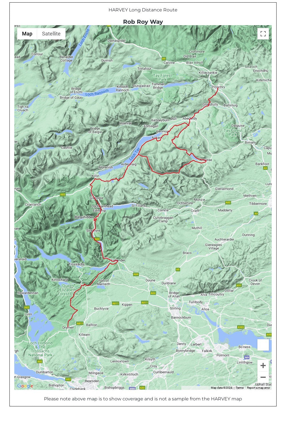  M59F40 Rob Roy Way Trail Map