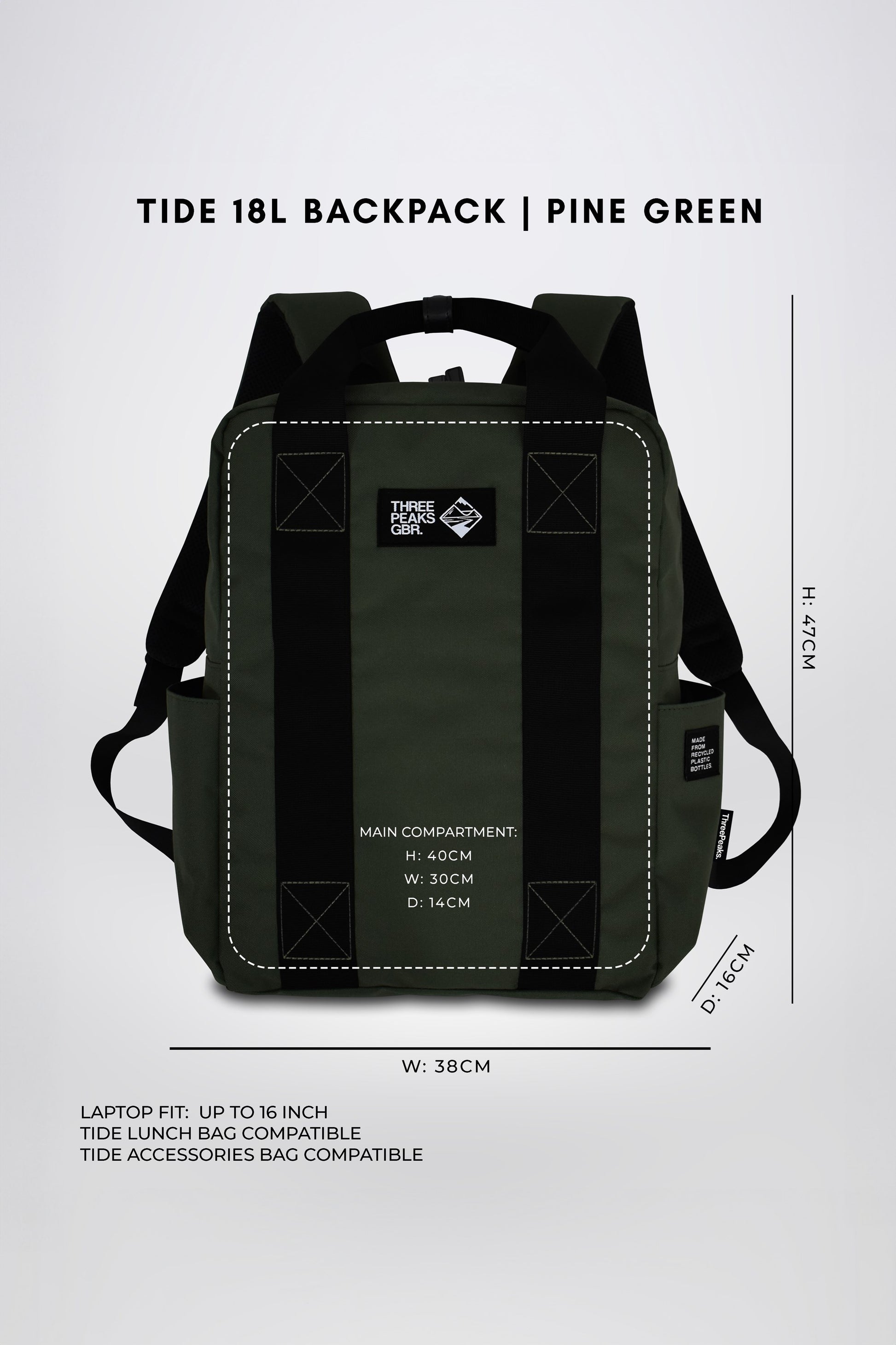  M5AF96 Tide 18L Laptop Backpack