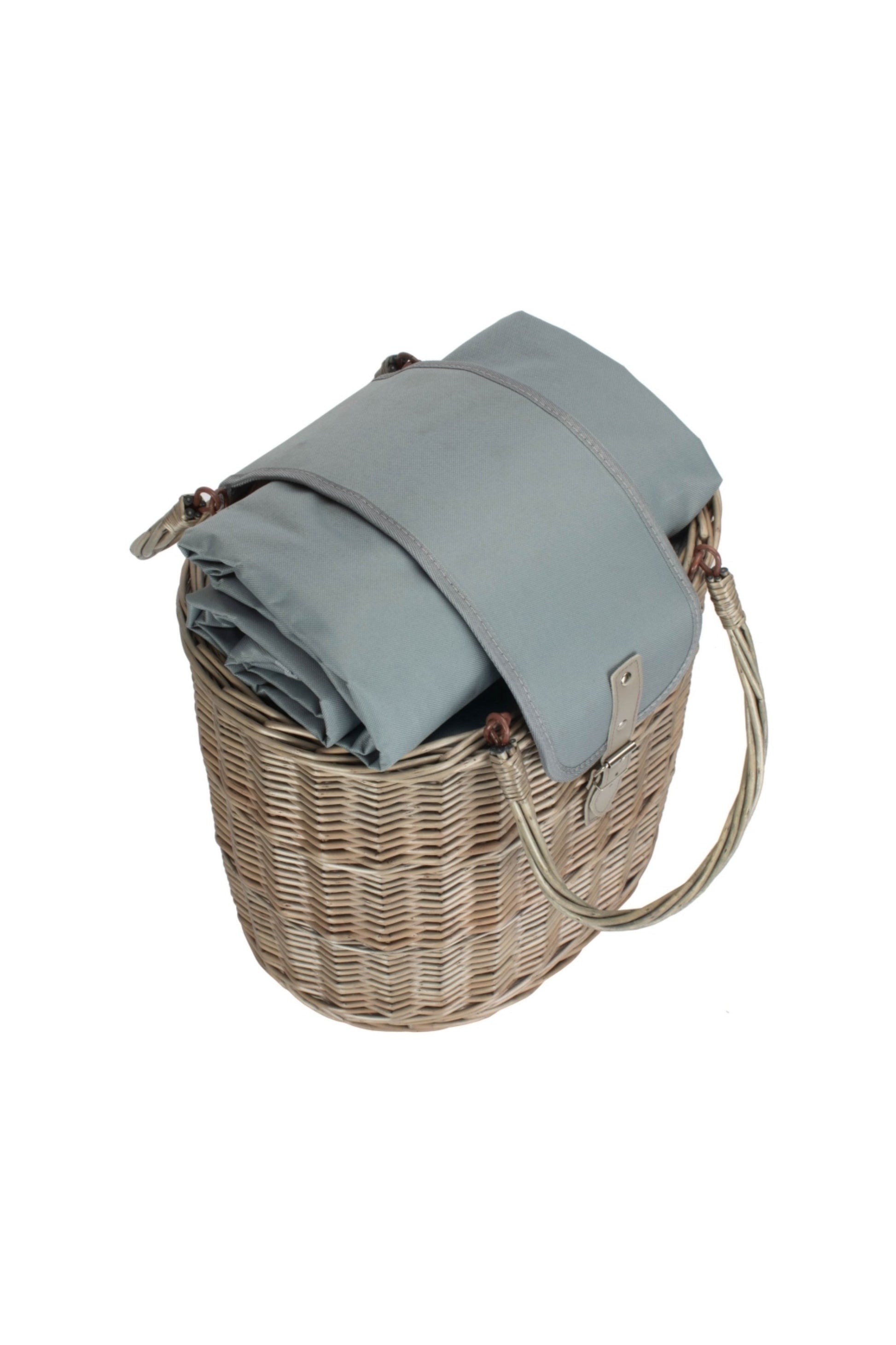  M5BC75 Oval Grey Cool Bag Drinks Picnic Basket