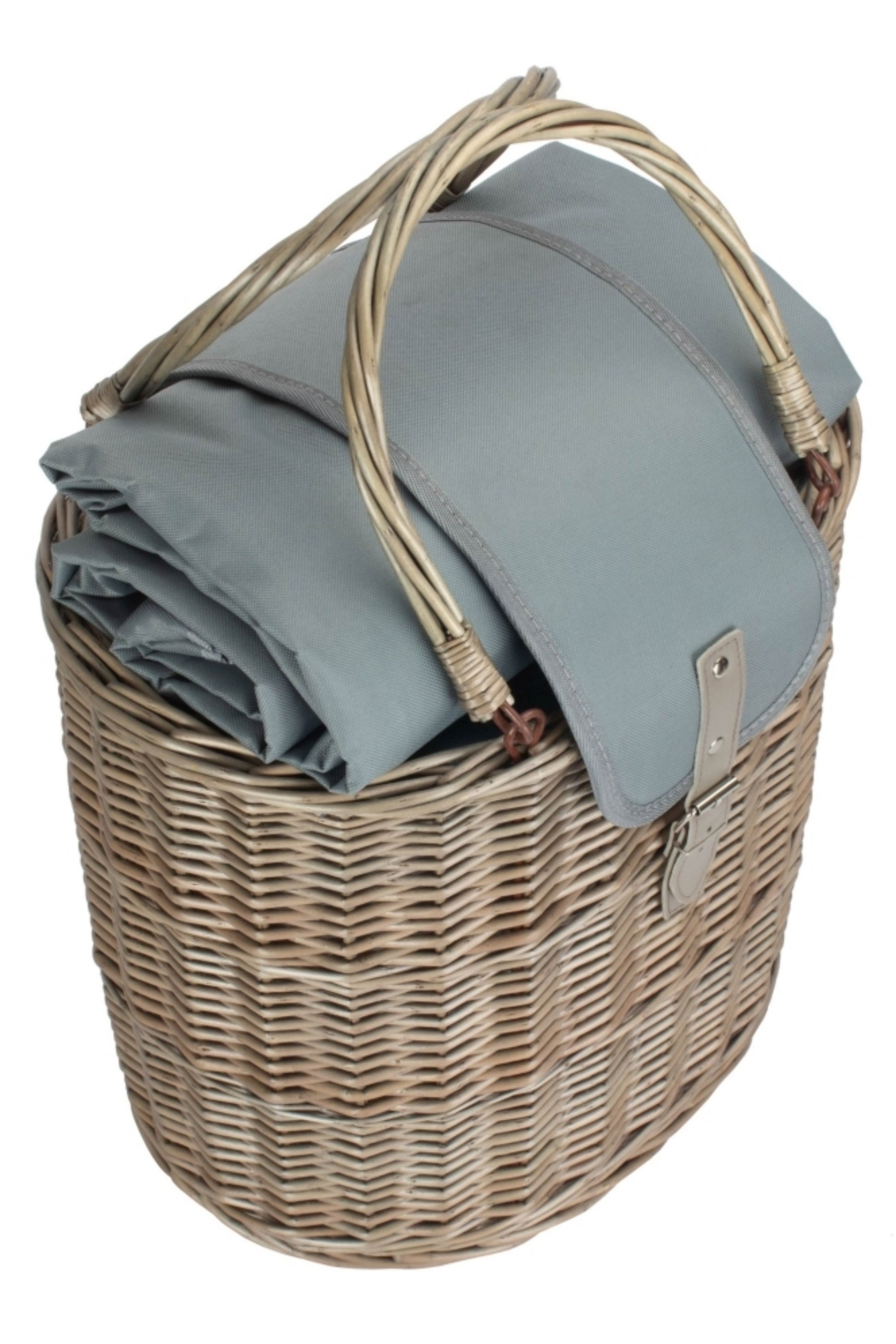  M5BC75 Oval Grey Cool Bag Drinks Picnic Basket