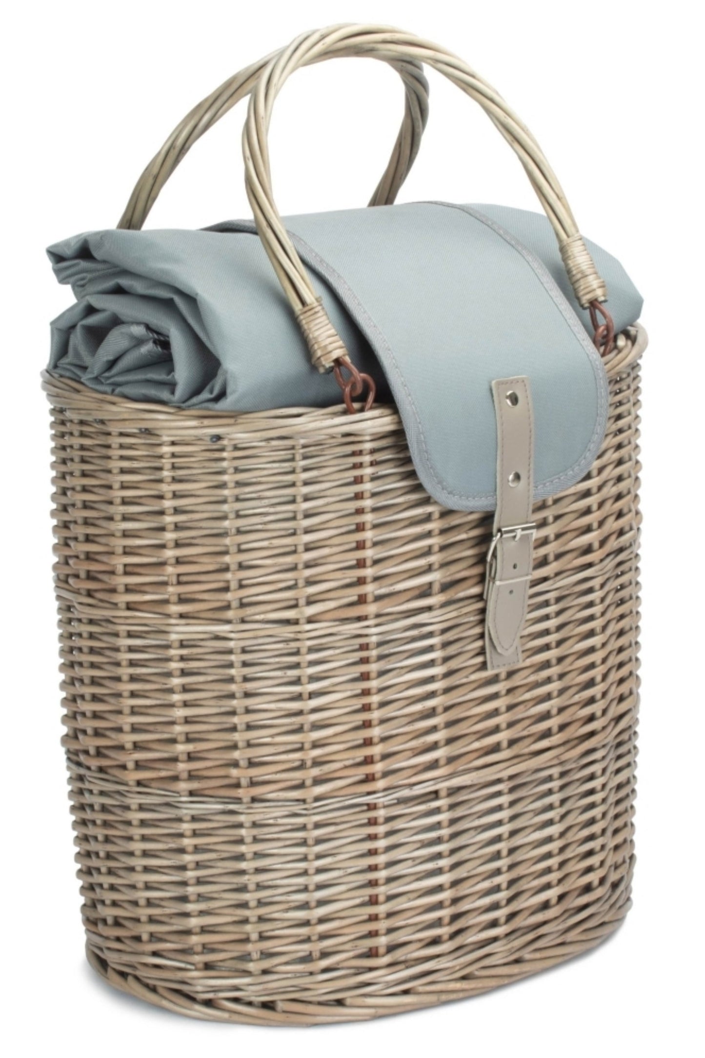  M5BC75 Oval Grey Cool Bag Drinks Picnic Basket