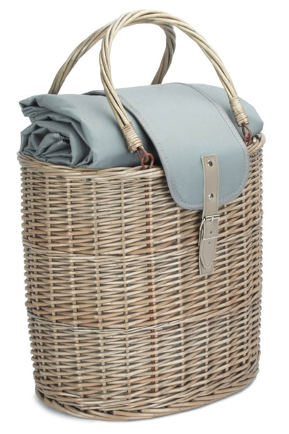  M5BC75 Oval Grey Cool Bag Drinks Picnic Basket