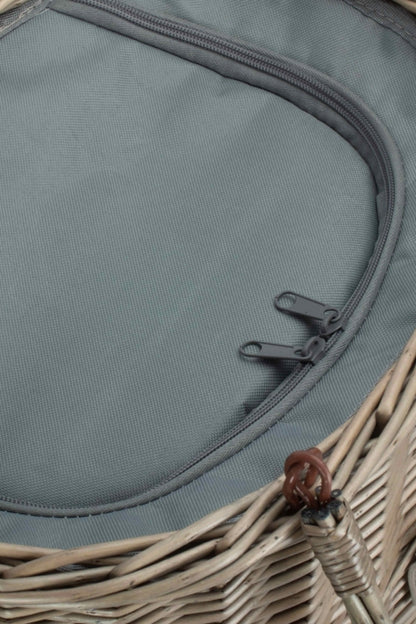  M5BC75 Oval Grey Cool Bag Drinks Picnic Basket
