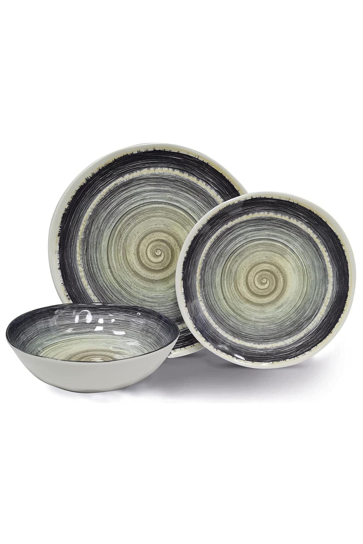  Florence 12-Piece Plate & Bowl Melamine Dinner Set