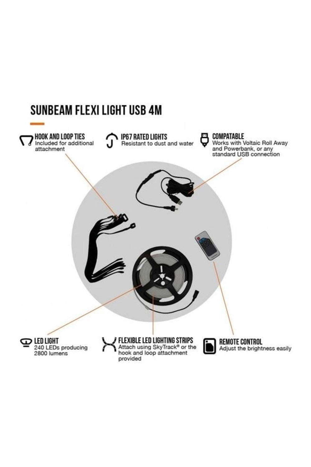 Vango M6222C Sunbeam Flexi Lights 6 Metres