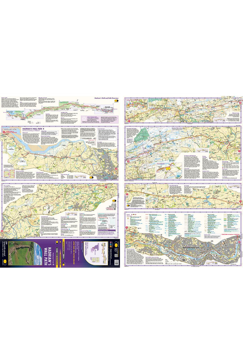  M624D4 Hadrian's Wall Path Trail Map