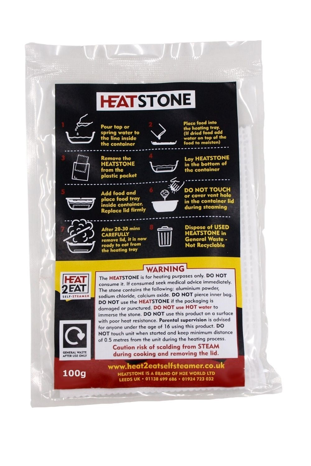 HeatStones 3 X 100g Flameless Ration Heaters
