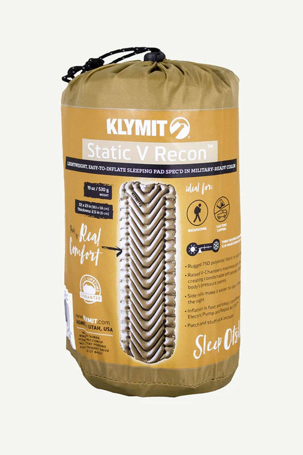 Klymit M67F7C Static V Camping Sleeping Pad