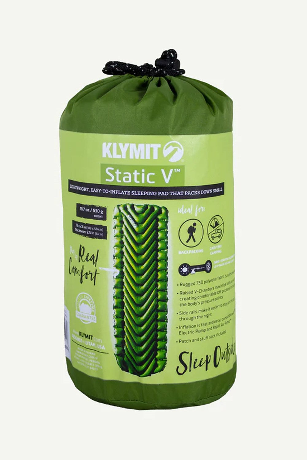 Klymit M67F7C Static V Camping Sleeping Pad