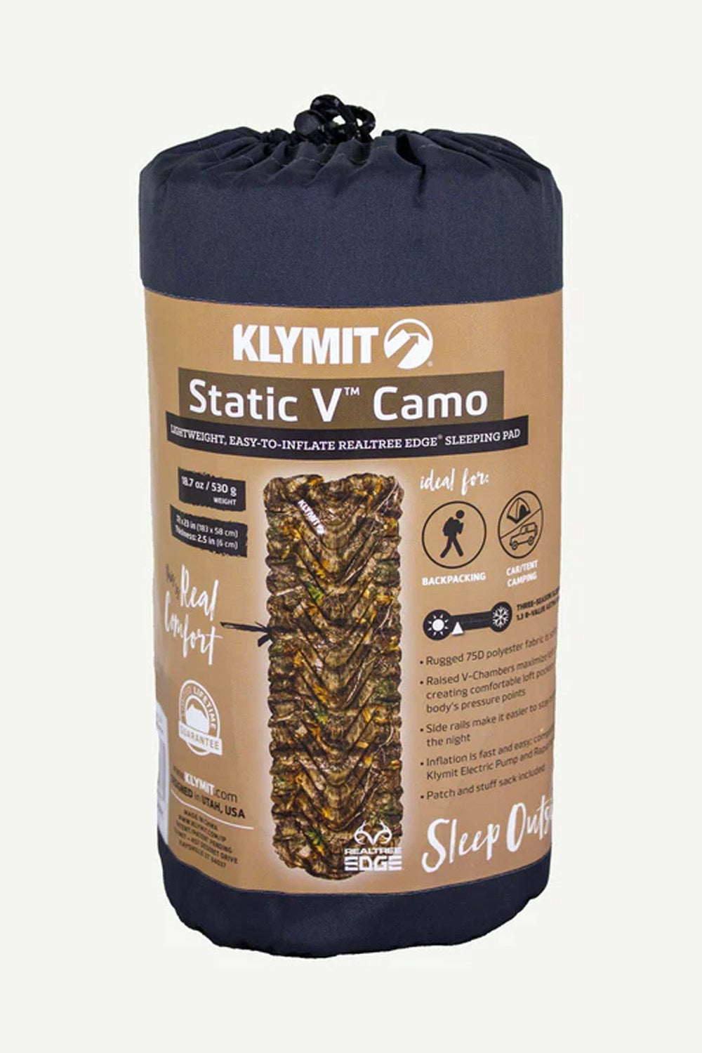 Klymit M67F7C Static V Camping Sleeping Pad
