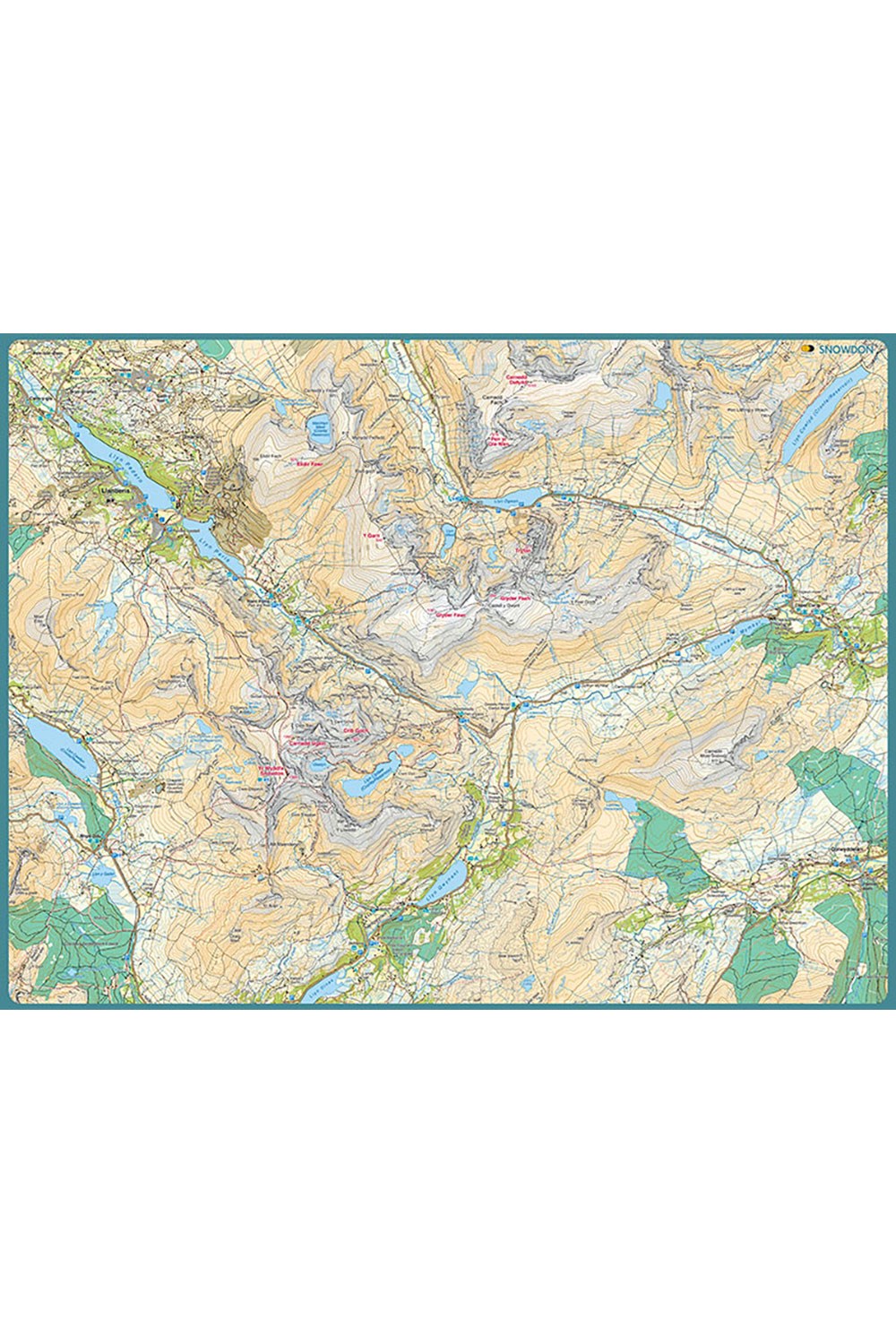  M68225 Map Jigsaw Puzzle Snowdon