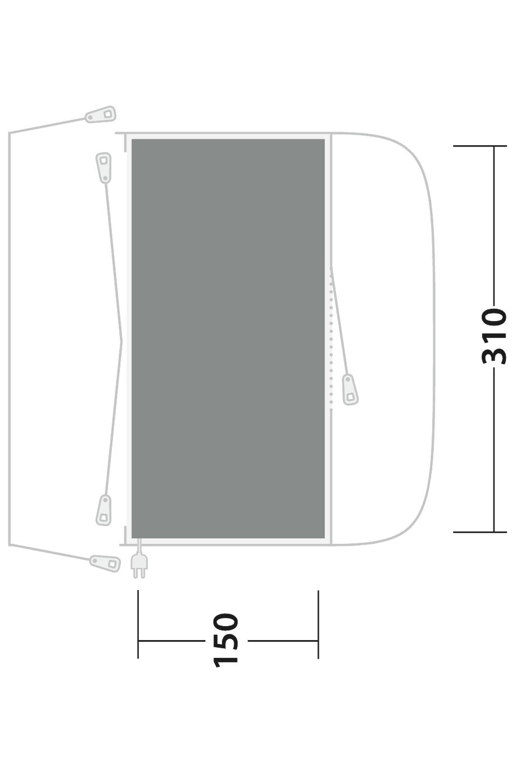 Outwell M6891A Cozy Carpet Fresno