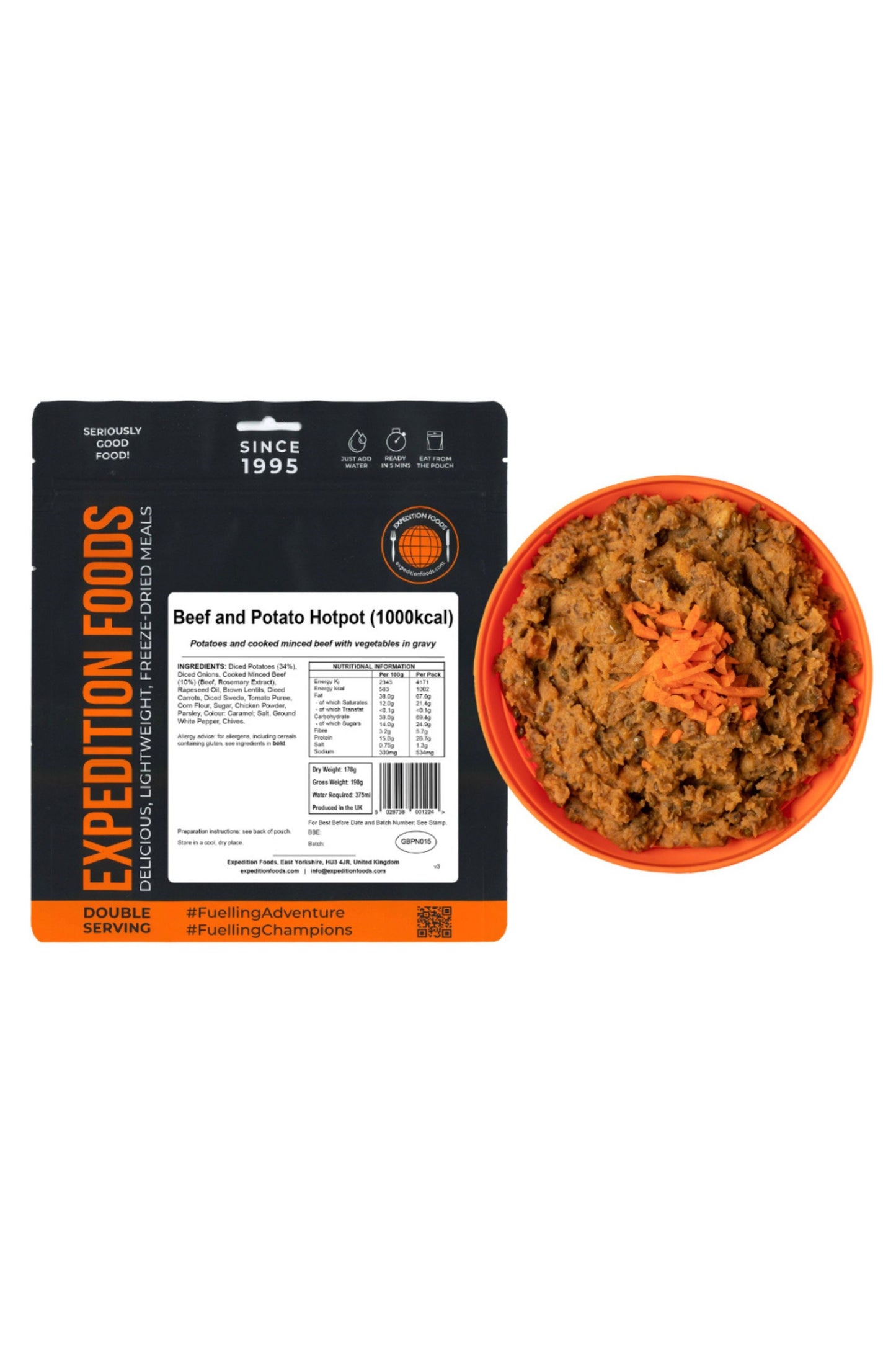  M68E83 Beef And Potato Hotpot Camping Food (1000kcal)