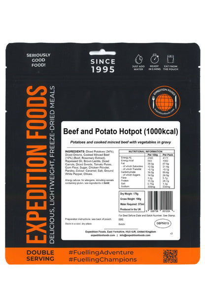  M68E83 Beef And Potato Hotpot Camping Food (1000kcal)