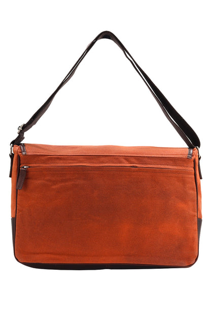  Mens Waxed Canvas Messenger Bag