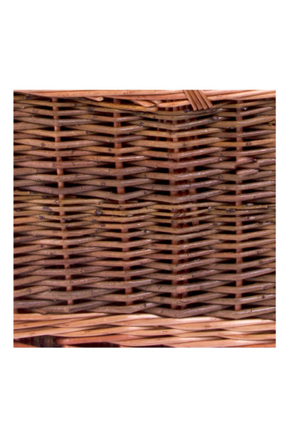  M6A27C Butchers Wicker Picnic Basket With Fitted Cooler