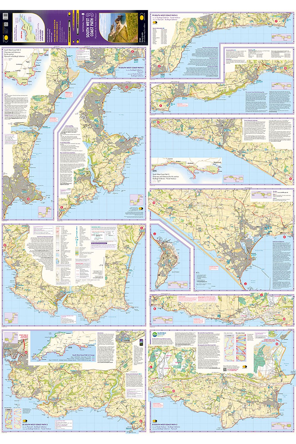  M6AA96 South West Coast Path 3 Trail Map