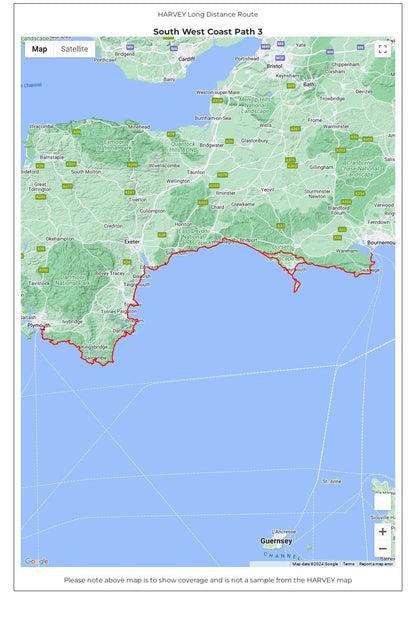  M6AA96 South West Coast Path 3 Trail Map
