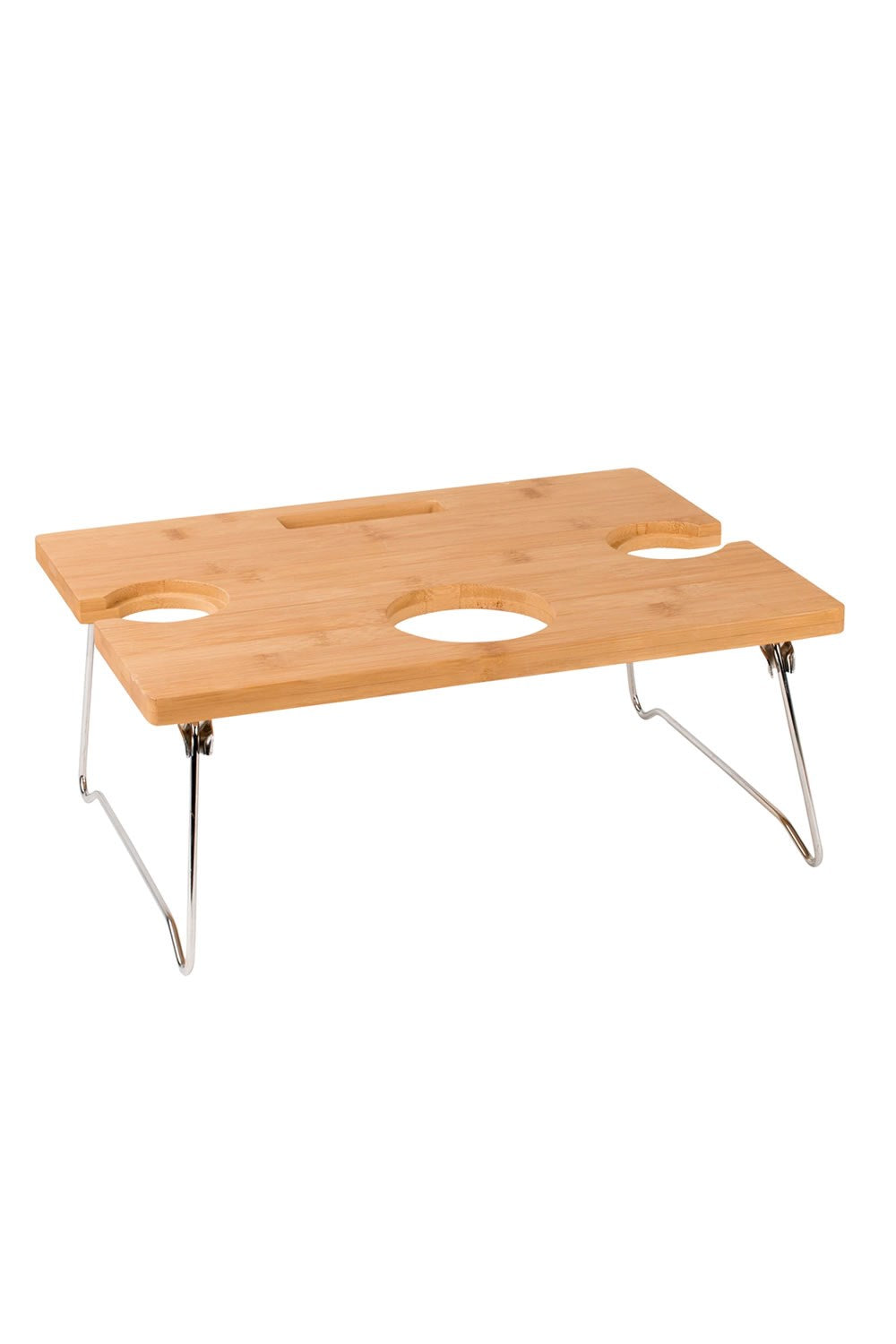  Portable Foldaway Bamboo Wine & Drinks Table