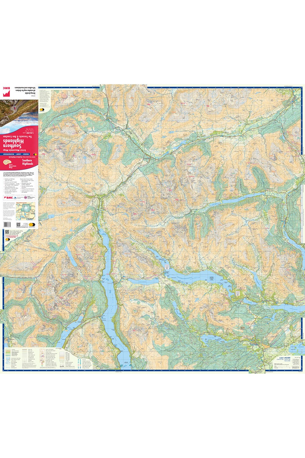  M7099E Southern Highlands British Mountain Map