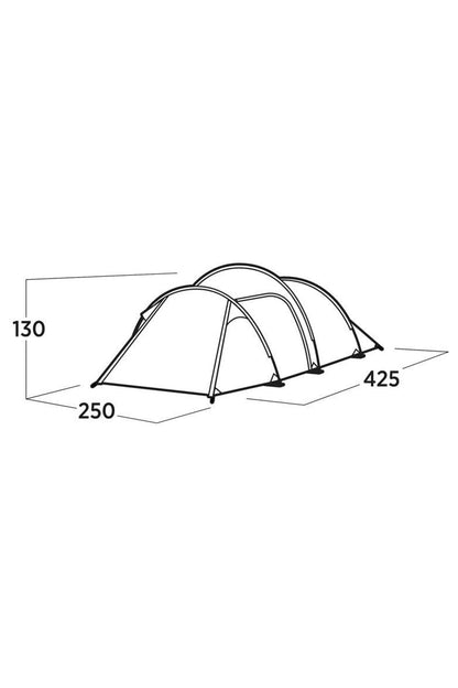 Easy Camp M726F8 Hemsedal 4 Poled Adventure Tunnel Tent (4 Person)