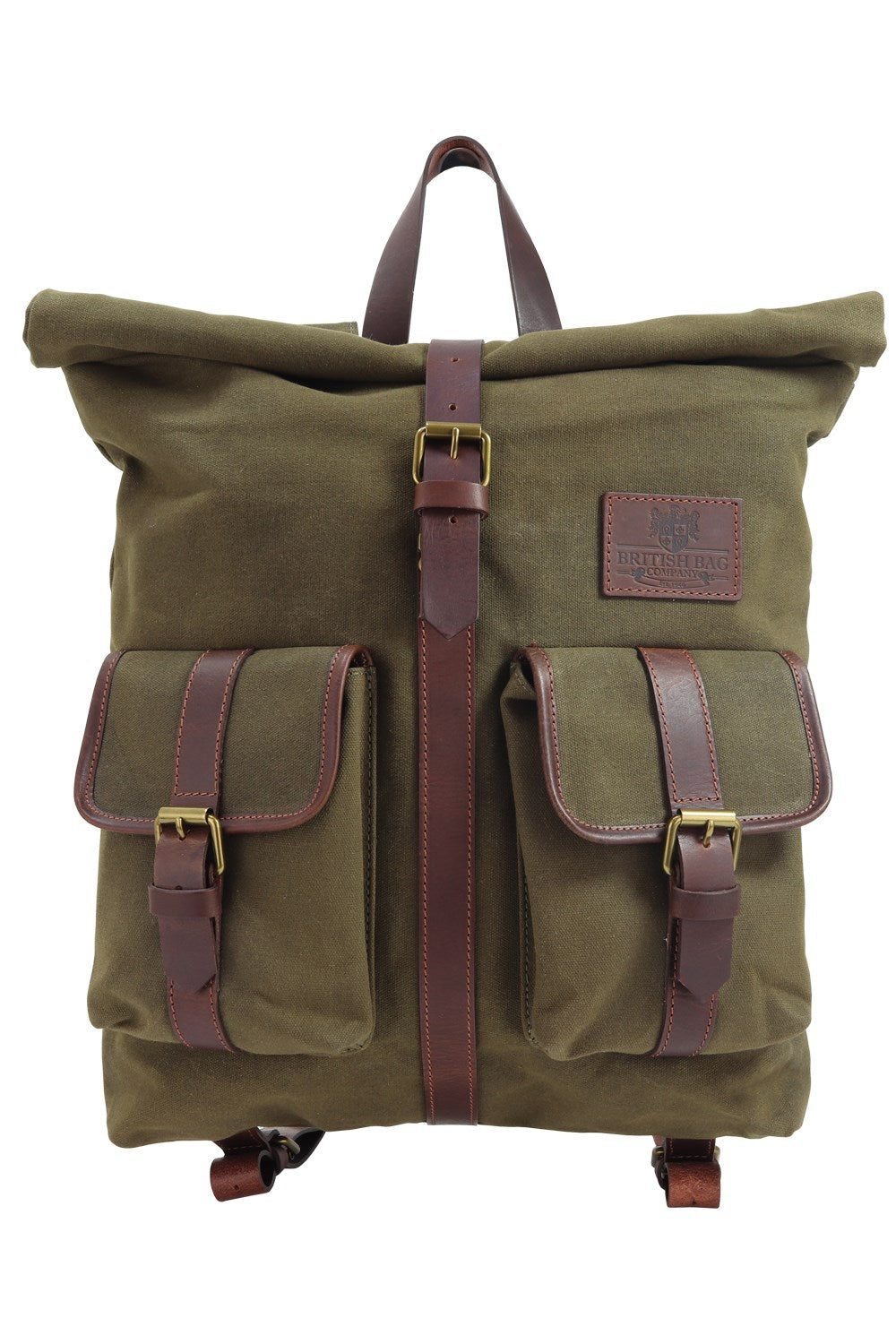  Mens Waxed Canvas Roll Top Rucksack