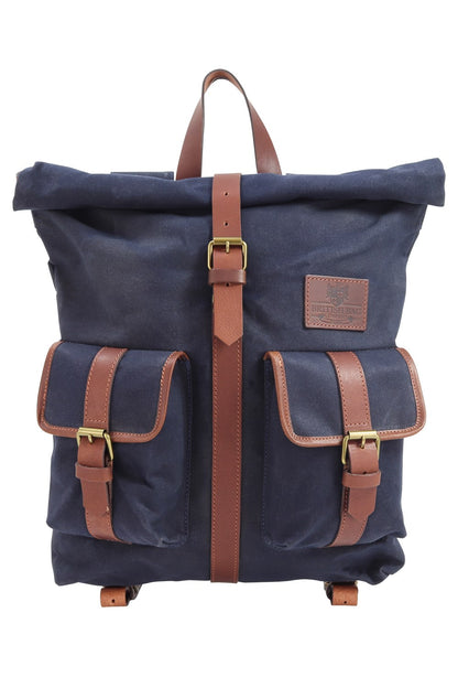  Mens Waxed Canvas Roll Top Rucksack
