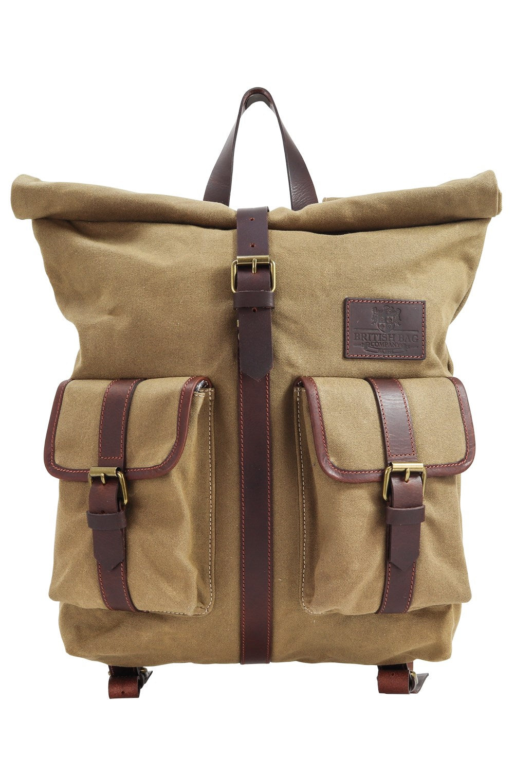  Mens Waxed Canvas Roll Top Rucksack