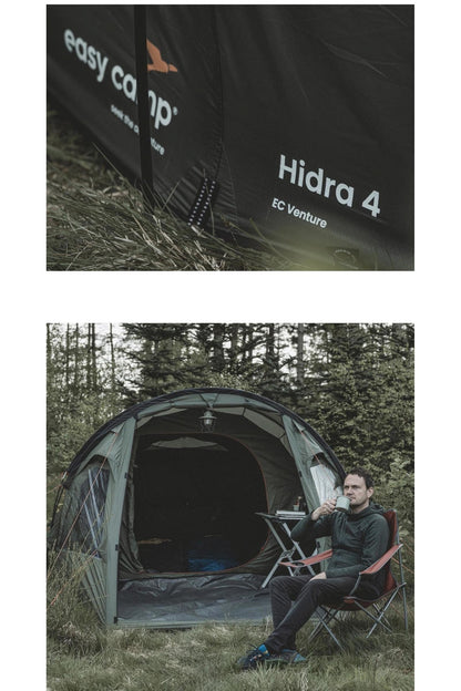 Easy Camp M73385 Hidra 4 Poled Adventure Tunnel Tent (4 Person)
