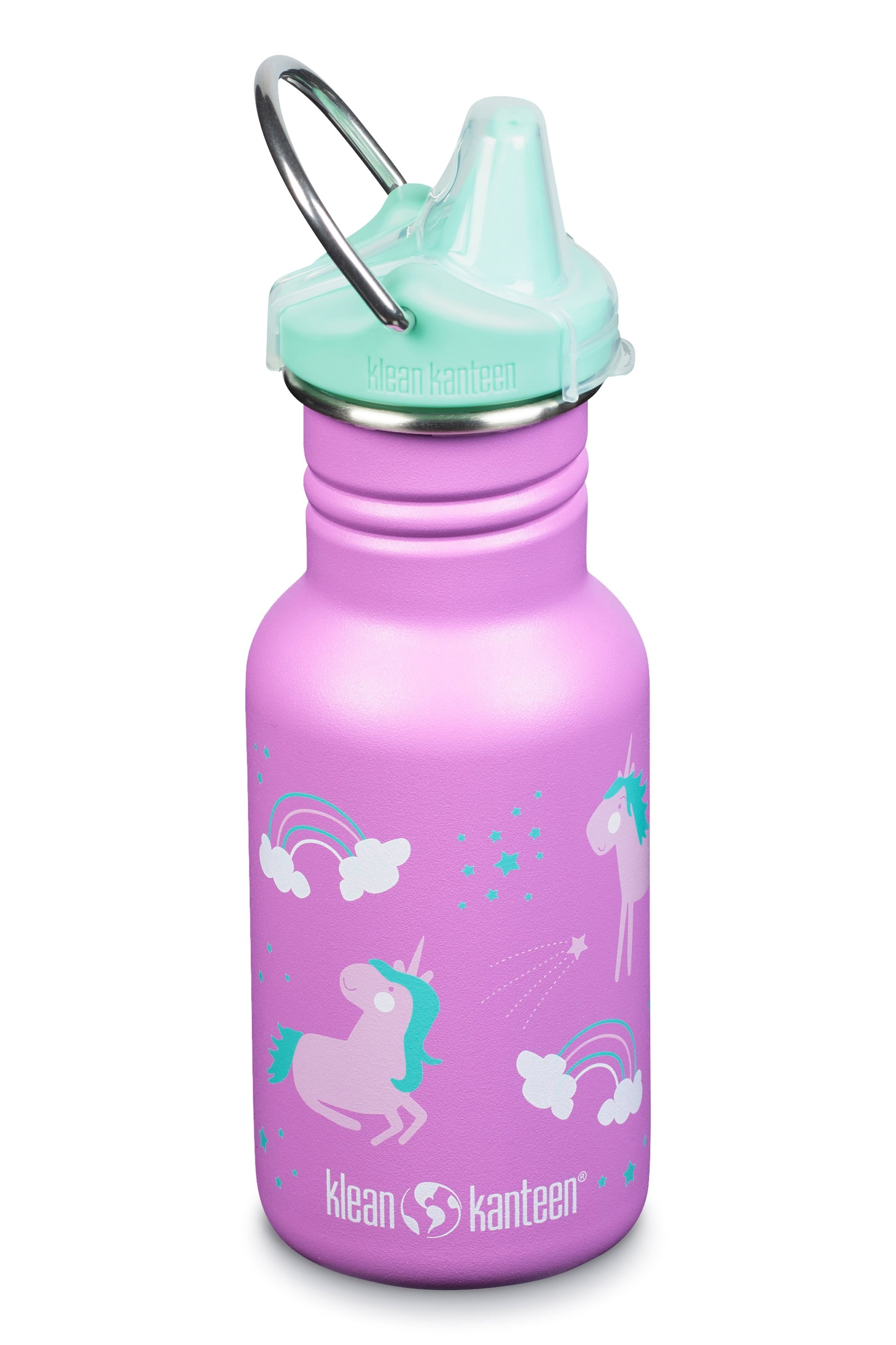 Klean Kanteen M73F9E Kids Classic 355ml Water Bottle Sippy Cap