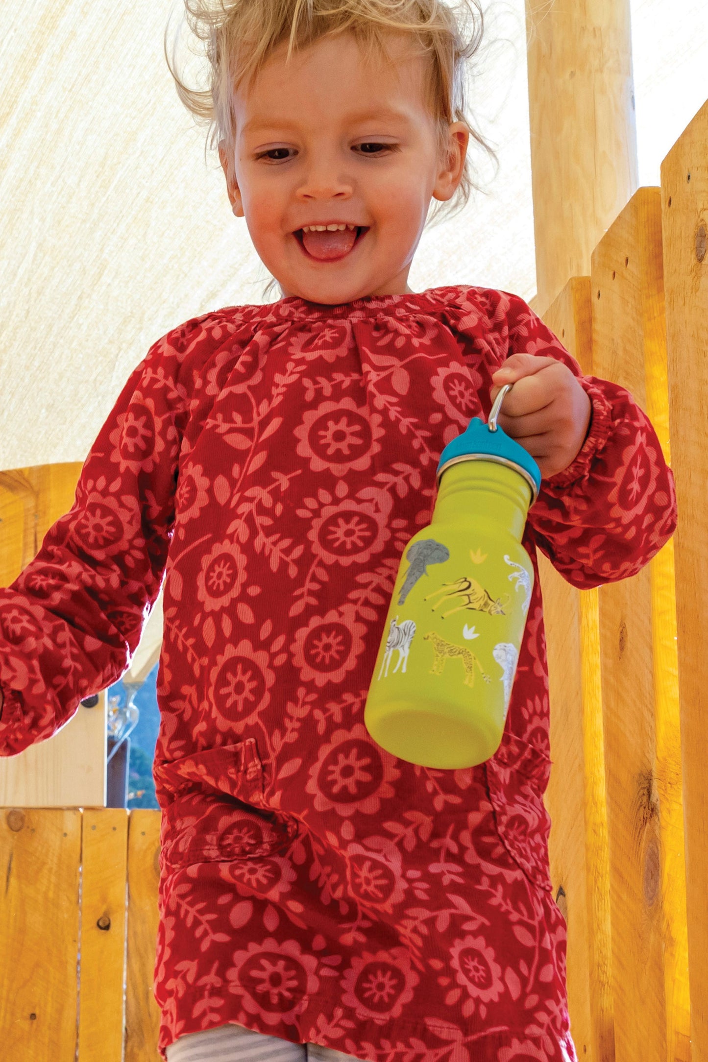 Klean Kanteen M73F9E Kids Classic 355ml Water Bottle Sippy Cap