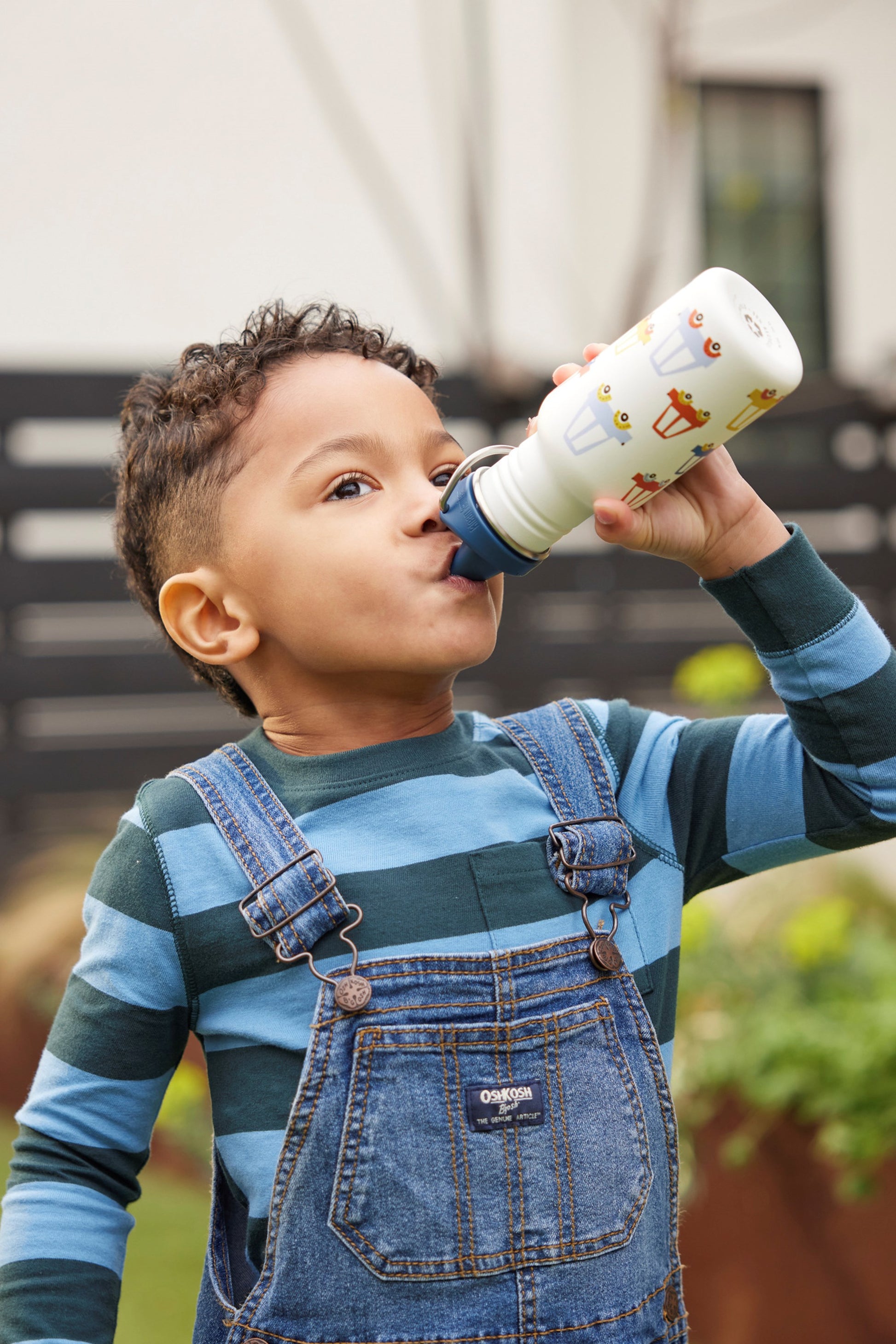 Klean Kanteen M73F9E Kids Classic 355ml Water Bottle Sippy Cap