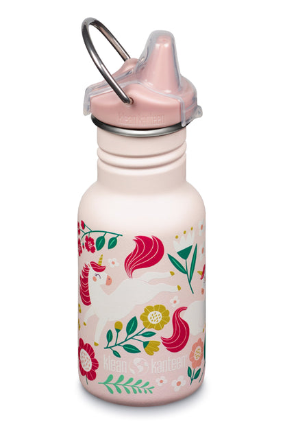 Klean Kanteen M73F9E Kids Classic 355ml Water Bottle Sippy Cap