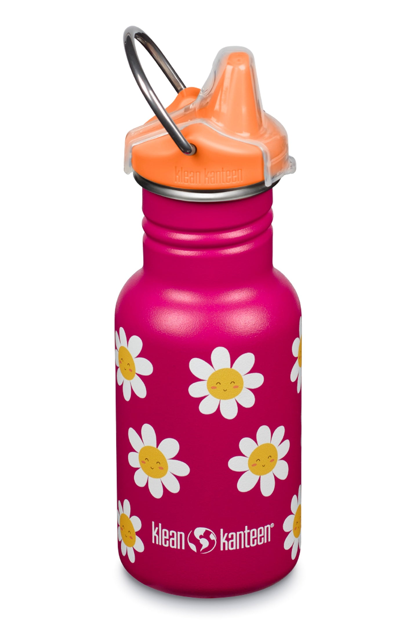 Klean Kanteen M73F9E Kids Classic 355ml Water Bottle Sippy Cap