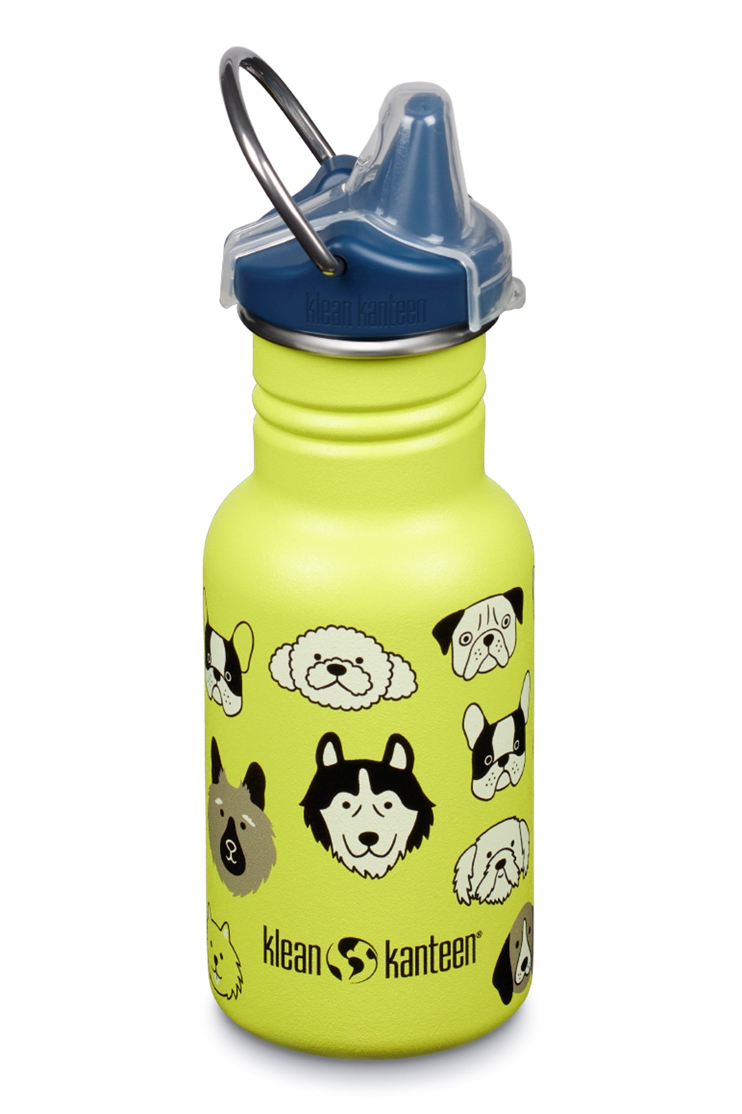 Klean Kanteen M73F9E Kids Classic 355ml Water Bottle Sippy Cap