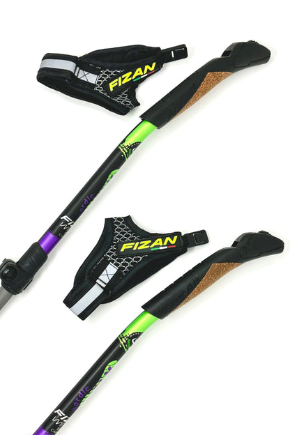  M753E0 Carbon Pro Impulse Nordic Walking Poles 117-130cm