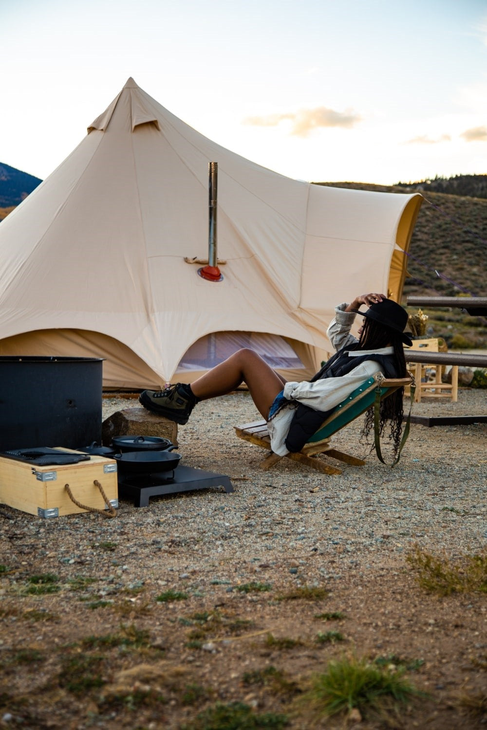  5m Star Bell Tent Fire Retardant Cotton 320gsm