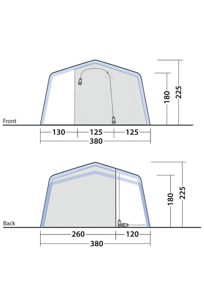 Outwell M77681 Michigan 4 Person Air Tent