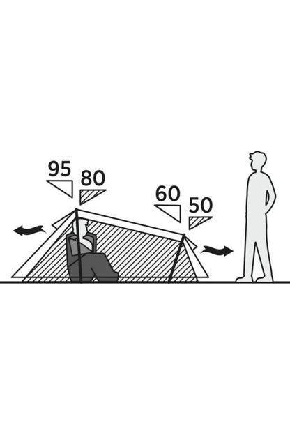 Easy Camp M7912F Sarek 1 Adventure Tunnel Camping Tent (1 Person)