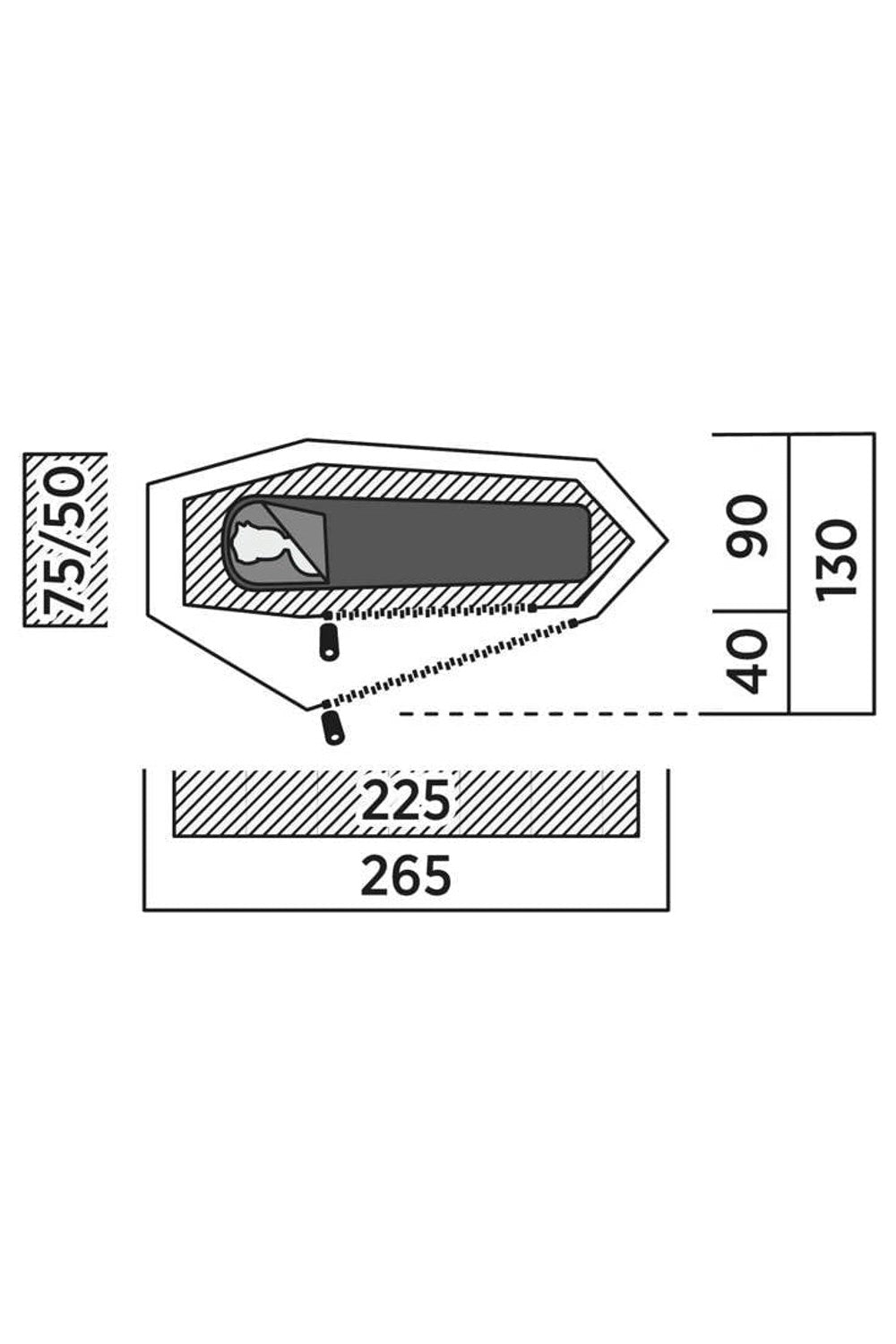 Easy Camp M7912F Sarek 1 Adventure Tunnel Camping Tent (1 Person)