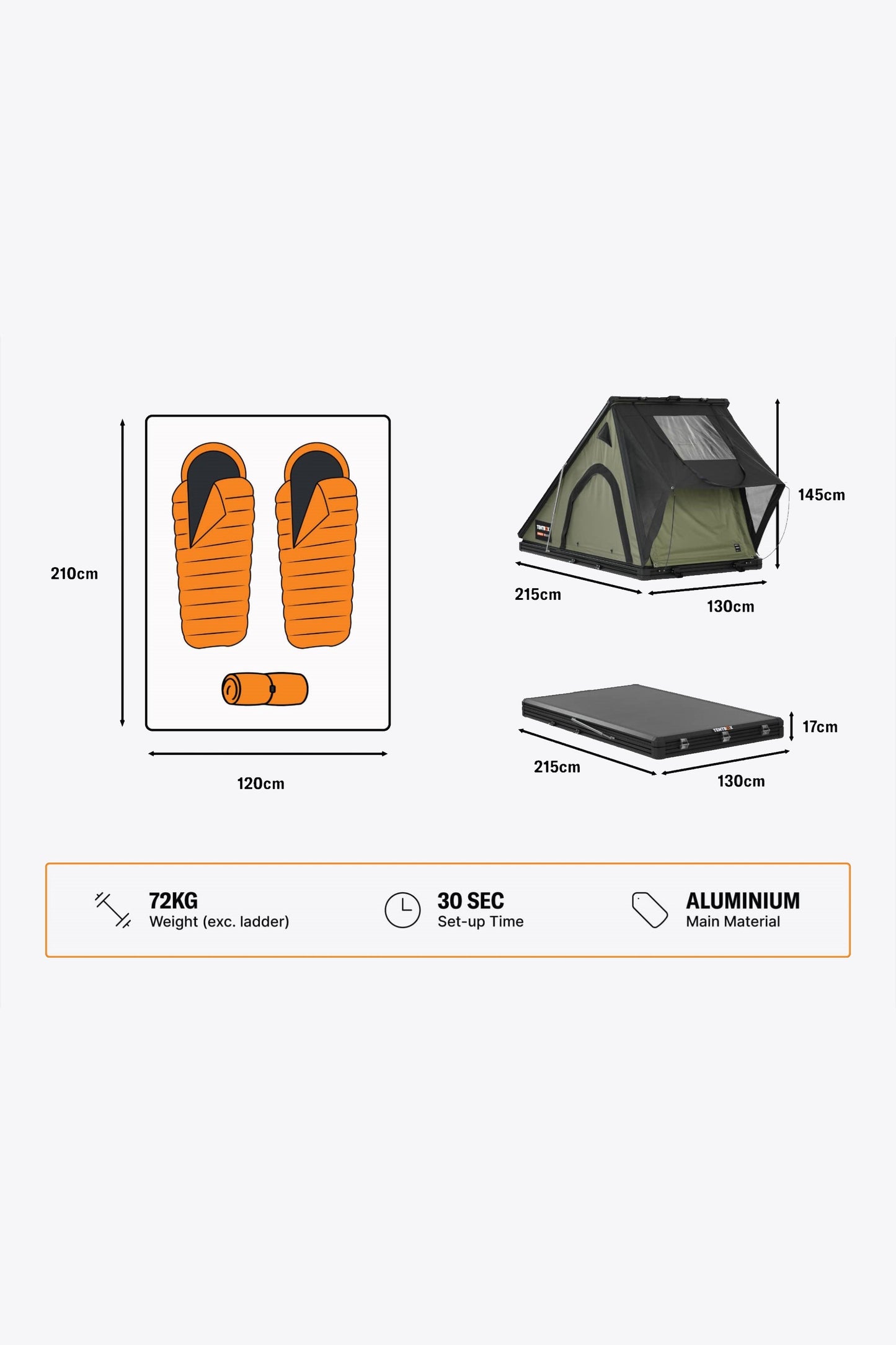  M799EE TentBox Cargo 2.0 Roof Tent