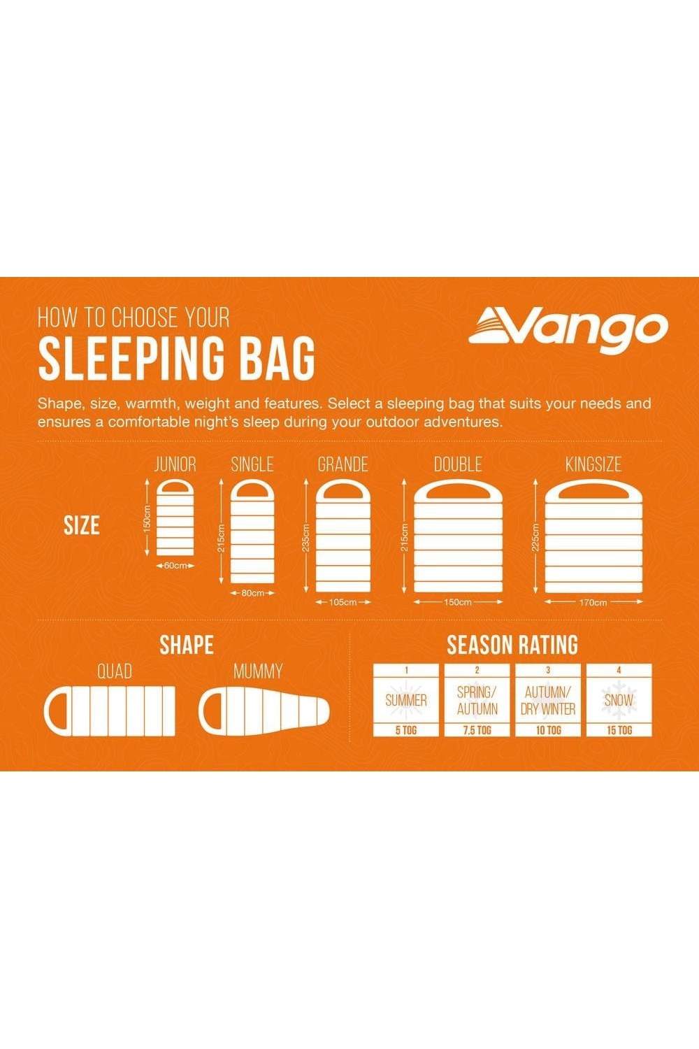 Vango M7BBD0 Stellar Grande Sleeping Bag